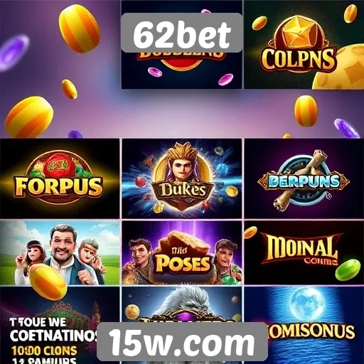 Jogos populares disponíveis na 62bet